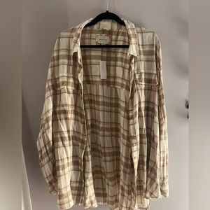 BNWT oversized flannel XL